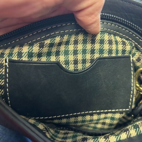 Vintage Ghurka Black Pebble Calfskin Luxury Leather Flap Shoulder Crossbody Bag - Picture 11 of 16